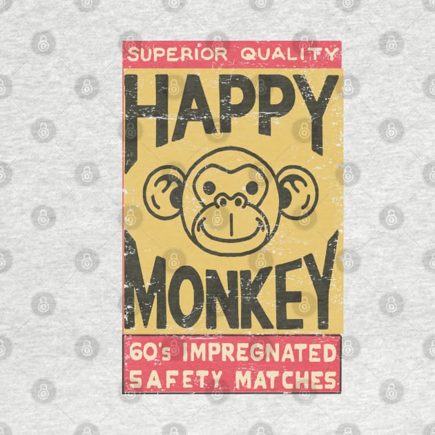 Happy Monkey Safety Matches Vintage by ebayson74@gmail.com